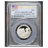 2017 S Frederick Douglass NP 25C PCGS PR69DCAM