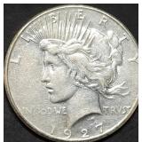 1927-S Peace Silver Dollar