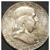 1956 Franklin Silver Half Dollar