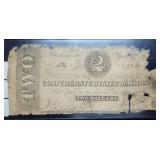 186 Confederate $2 Banknote T-61