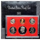 1981 US Mint Proof Set w/ SBA Dollar