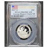 2017 S George Rogers Clark NP 25C PCGS PR69DCAM