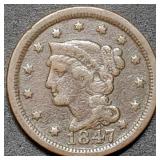 1847 Large Cent