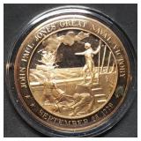 Franklin Mint 45mm Bronze US History Medal 1779