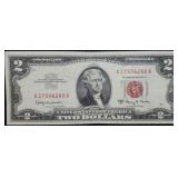 1963 A $2 Red Seal Legal Tender High Grade Note