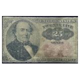 1874 25-Cent Fractional Currency Banknote