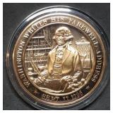 Franklin Mint 45mm Bronze US History Medal 1796