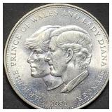 1981 Royal Wedding Commemorative Crown BU