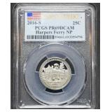 Harpers Ferry S xx NP 25C PCGS PR69DCAM
