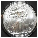 2009 1oz Silver Eagle BU in Capsule