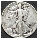 1943 Walking Liberty Silver Half Dollar