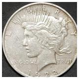 1922-D Peace Silver Dollar