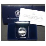 1992 White House Proof Silver Dollar MIB