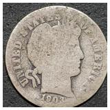 1903-O Barber Silver Dime
