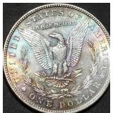 1882 Morgan Silver Dollar BU Toned Reverse