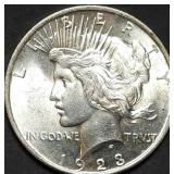 1923 Peace Silver Dollar Gem BU