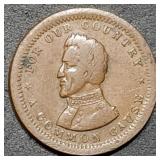 1863 Andrew Jackson Patriotic Civil War Token