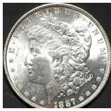1887 Morgan Silver Dollar Gem BU