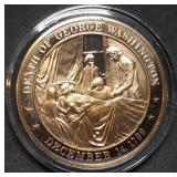 Franklin Mint 45mm Bronze US History Medal 1799