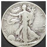 1942 Walking Liberty Silver Half Dollar