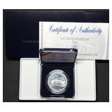 1991 USO Proof Silver Dollar MIB