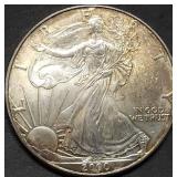 2000 1oz Silver Eagle BU Toned