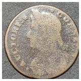 Colonial Copper Large Cent Auctori Connecticut