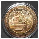 Franklin Mint 45mm Bronze US History Medal 1824