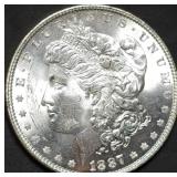 1887 Morgan Silver Dollar Gem BU
