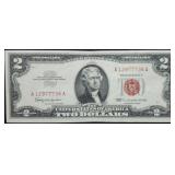 1963 $2 Red Seal Legal Tender High Grade Note