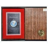 1973 S Proof Silver Brown Box Ike Dollar MIB