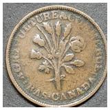 Bank of Lower Canada Un Sou Bank Token
