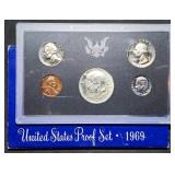 1969 US Mint Proof Set w/ Silver Kennedy