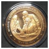Franklin Mint 45mm Bronze US History Medal 1844