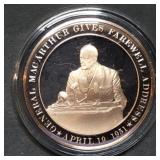 Franklin Mint 45mm Bronze US History Medal 1951