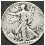 1941 Walking Liberty Silver Half Dollar