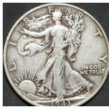 1943 Walking Liberty Silver Half Dollar