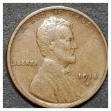 1914-S Lincoln Wheat Cent Nice