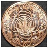 1oz Copper Bullion Medical Marijuana Round BU