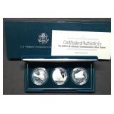 Scarce 1994 US Veterans Proof 3 Silver Dollar Set