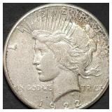 1922-S Peace Silver Dollar