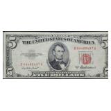 1953 A $5 Red Seal Legal Tender
