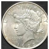 1923 Peace Silver Dollar BU
