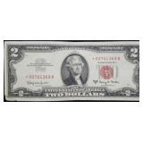 1963 A $2 Red Seal Legal Tender STAR Note Nice