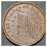 The Flag of Our Union Patriotic Civil War Token