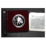 1993 Canada Sterling Silver Hockey Dollar 25g