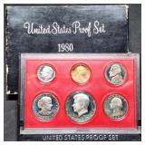 1980 US Mint Proof Set w/ SBA Dollar