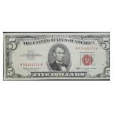 1963 $5 Red Seal Legal Tender Banknote