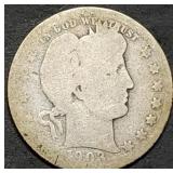 1903-O Barber Silver Quarter