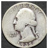 1935 Washington Silver Quarter